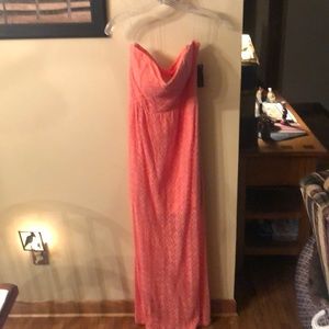 Summer strapless dress